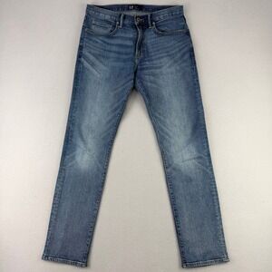 Gap‎ Slim Jeans Mens 30x32 Blue Denim Stretch Casual Slim Straight